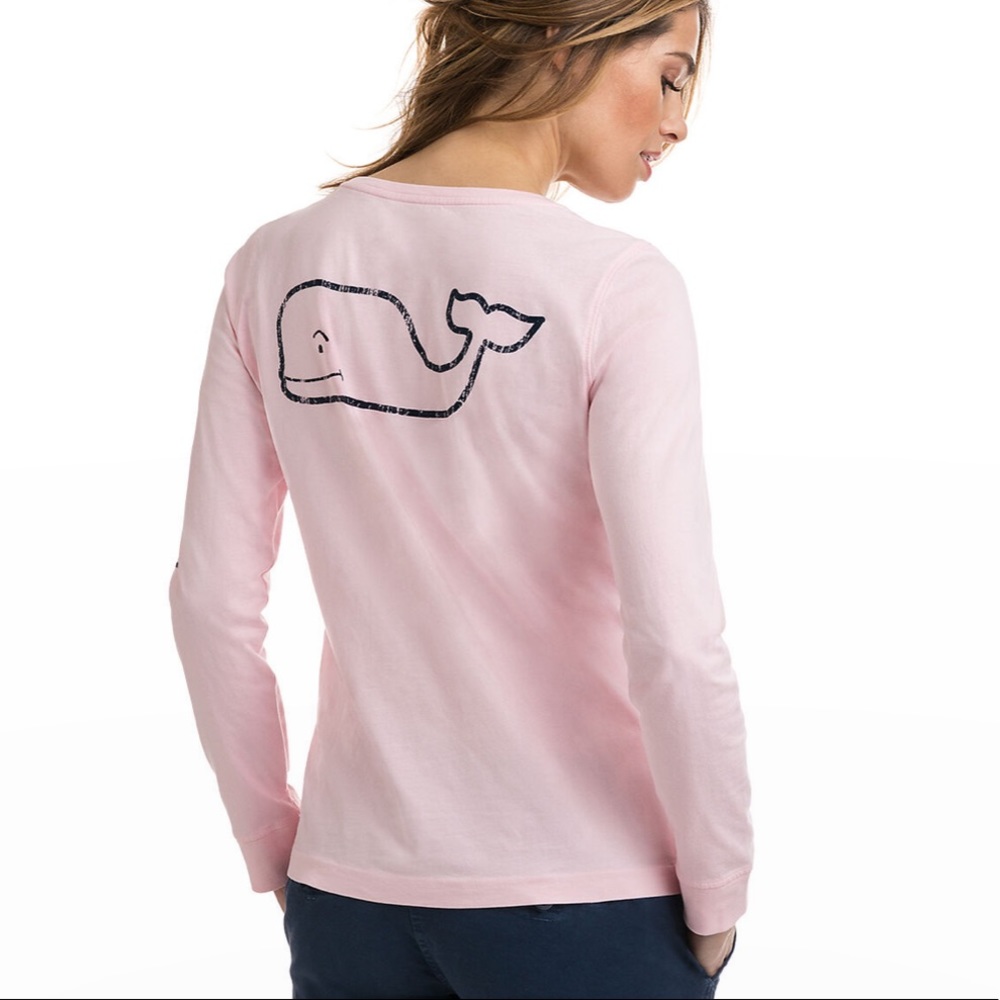Long-Sleeve Whale Print Tee